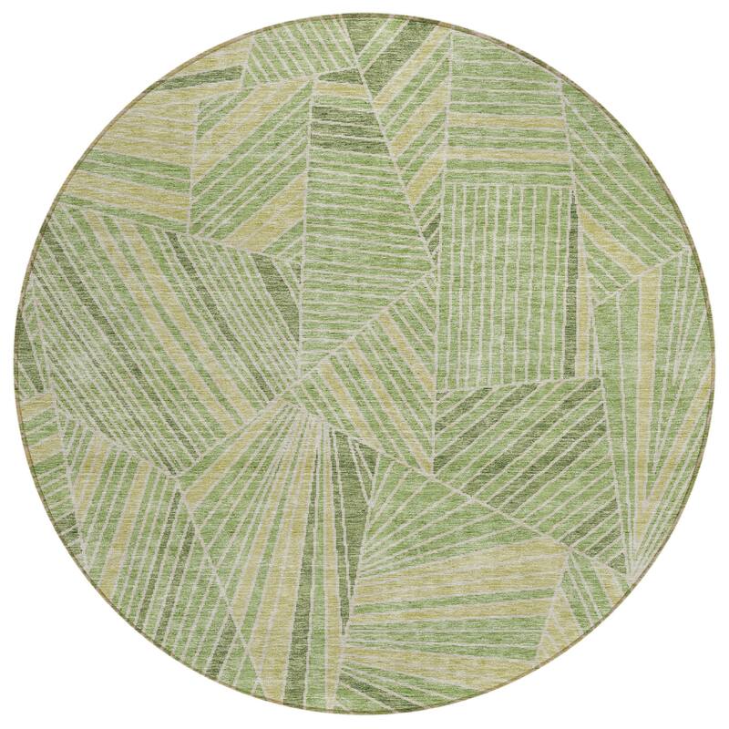 HomeRoots Geometric Transitional Rectangle Outdoor Rug