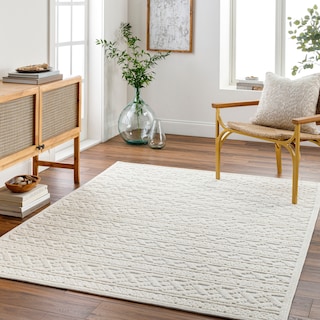 Livabliss Melitta Global Stripe Machine Washable Area Rug