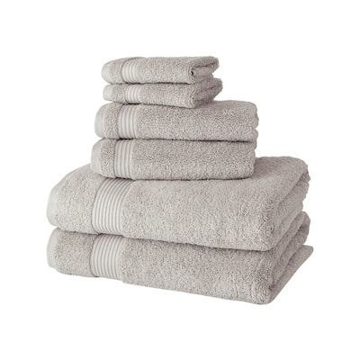 Amadeus Luxury Turkish Cotton Soft Bath Towels Set of 6PC - Stone