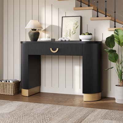 Christopher Knight Home- Thorne Vertical Ribbed MDF Console Table