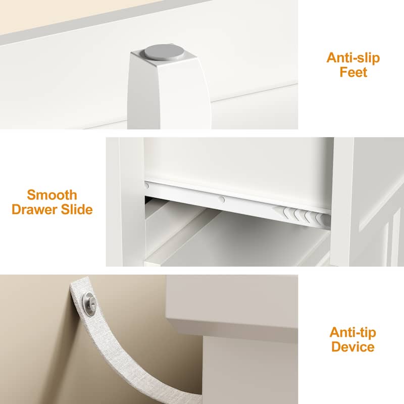 55'' Dresser with 7 Spacious Drawers