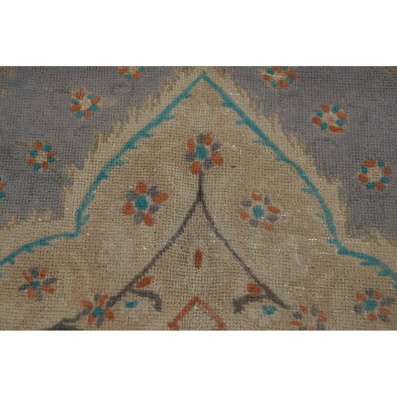 Tabriz Persian Vintage Area Rug Handmade Wool Carpet - 9'6" x 13'0"