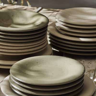 Porto by Stone Lain Aro Stoneware Dinnerware Set, Crafted in Portugal, Scratch-Resistant