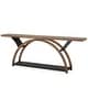 preview thumbnail 26 of 24, 2-Tier Narrow Long Console Sofa Table with Semi-Circular Frame for Entryway,Gray Hallway Accent Tables