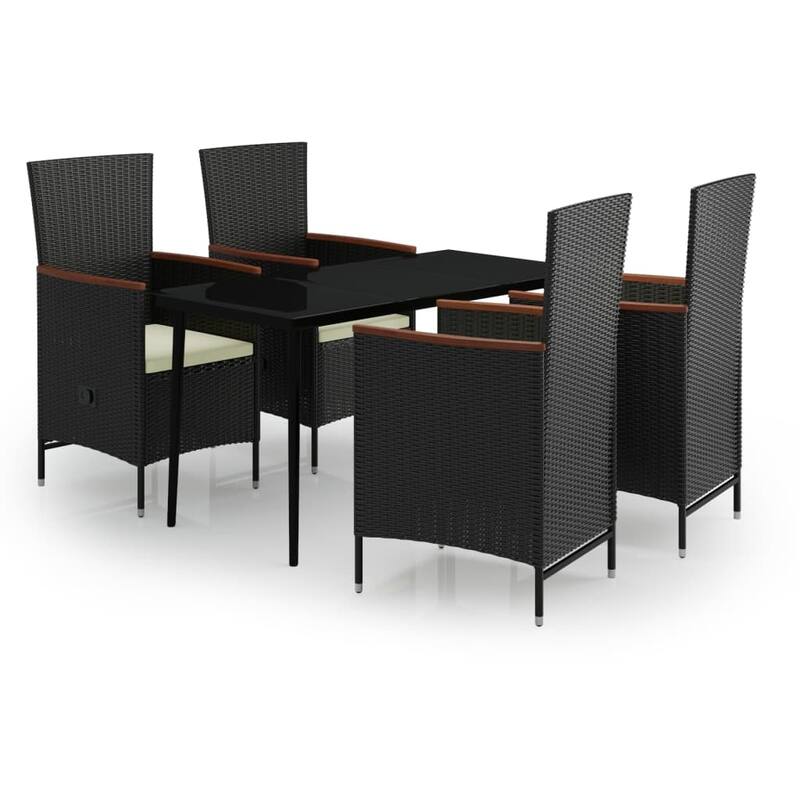 vidaXL Patio Dining Set 3/5/7 Piece Multi Colors 31.5"/55.1" Table Length
