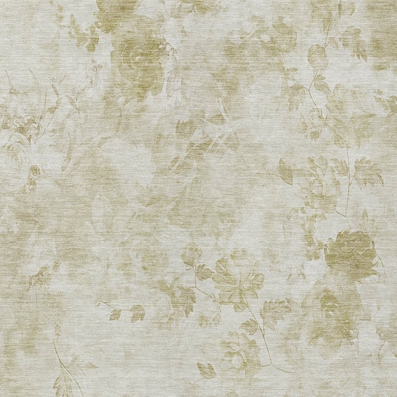 HomeRoots Floral Transitional Rectangle Outdoor Rug