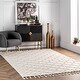 preview thumbnail 9 of 29, nuLOOM Handmade Tasseled Diamond Trellis Area Rug