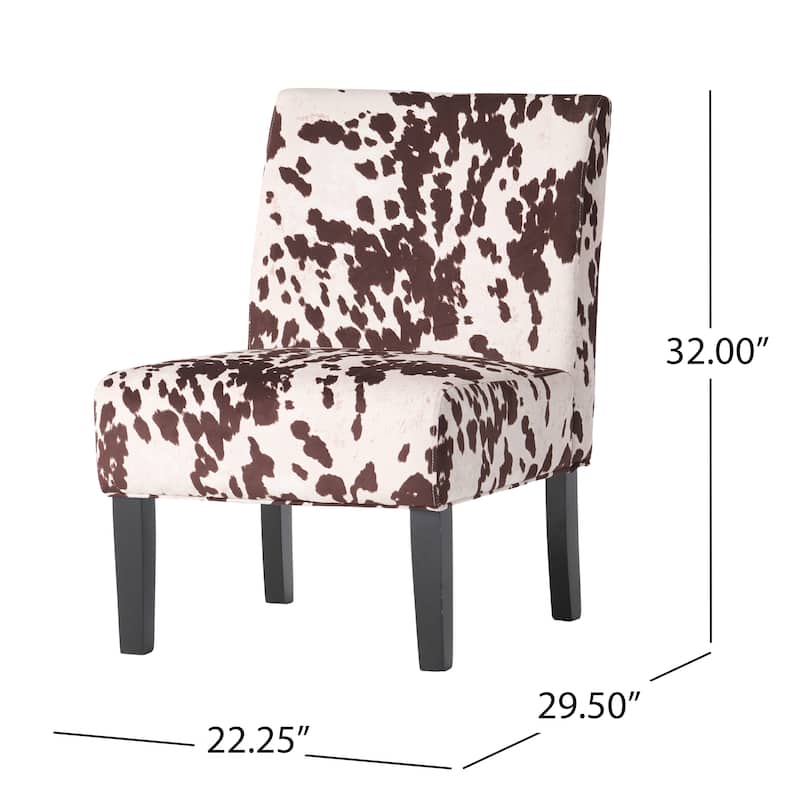 Saloon Contemporary Fabric Slipper Accent Chair (Set of 2) by Christopher Knight Home