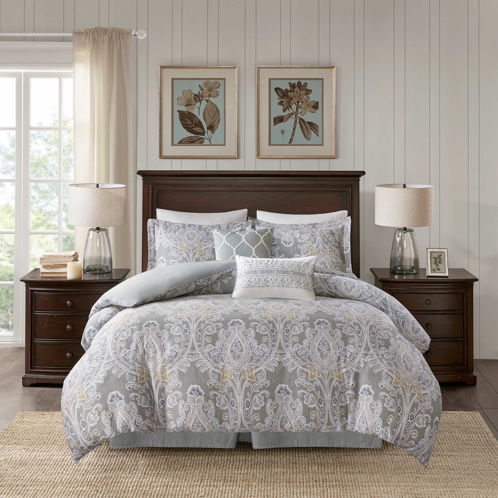 Harbor House Hallie 6-piece Grey Damask 