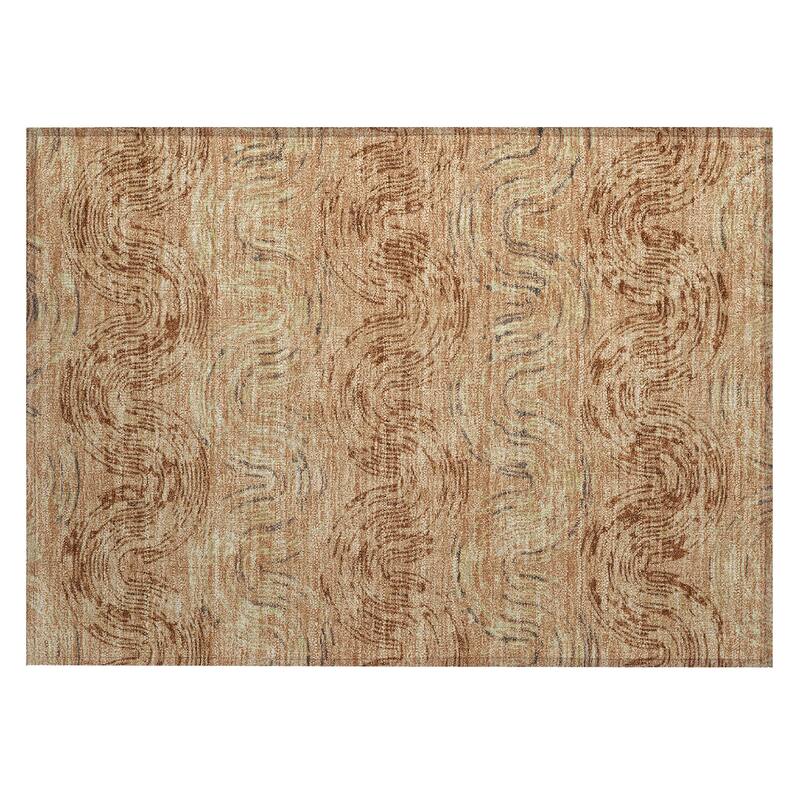 Machine Washable Indoor/ Outdoor Modern Ari Chantille Rug