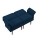 preview thumbnail 29 of 41, Modern Solid Wood Frame Tufted Sofa Bed with Adjustable Armrest