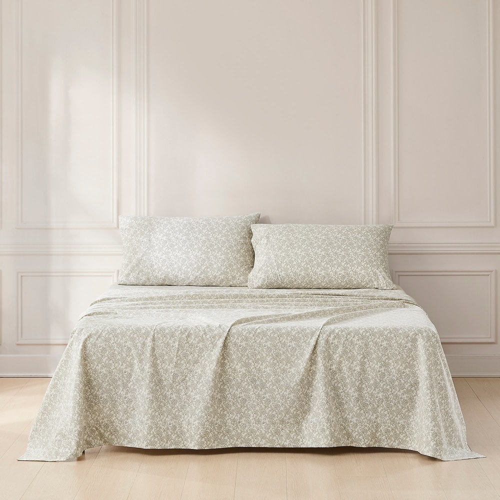 Lush Decor Zara Floral Block Cotton Sheet Set