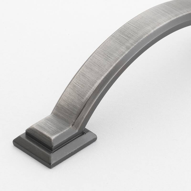 GlideRite 3-inch CC Arched Square 4.375-inch Length Brushed Pewter Cabinet Pulls (Pack of 10 or 25)