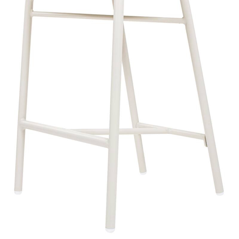 Wicker Back Outdoor Bar Stool