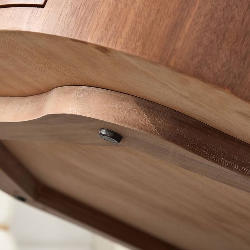 35.43 inch Petal - shaped Design Round Coffee Table