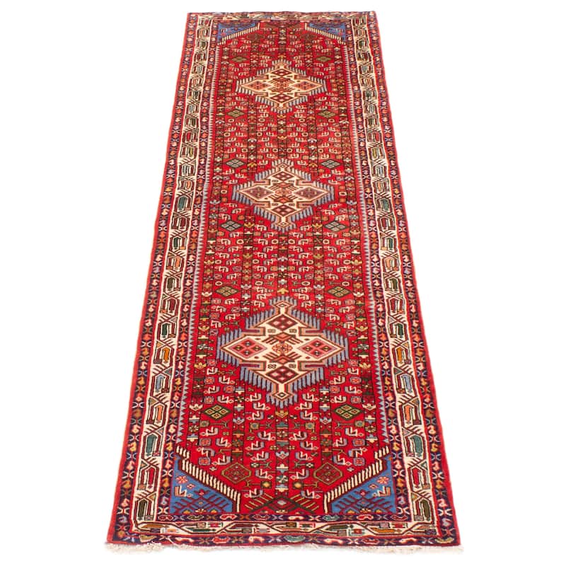 ECARPETGALLERY Hand-knotted Konya Anatolian Red Wool Rug - 2' 9" x 9' 8"