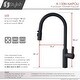preview thumbnail 5 of 15, STYLISH Matte Black Pull Down Kitchen Faucet with Cold Water Tap and Deck Plate - Matte Black
