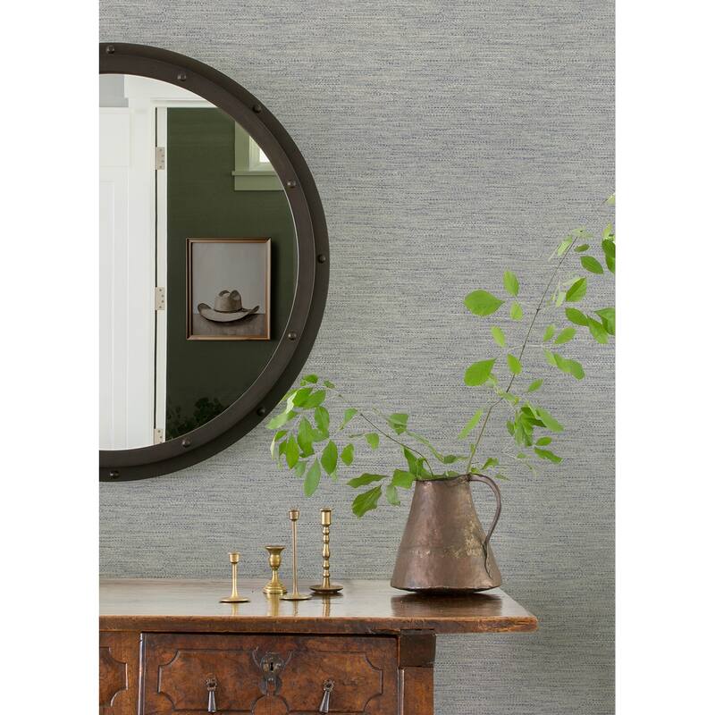 Wool Texture Light Blue Wallpaper