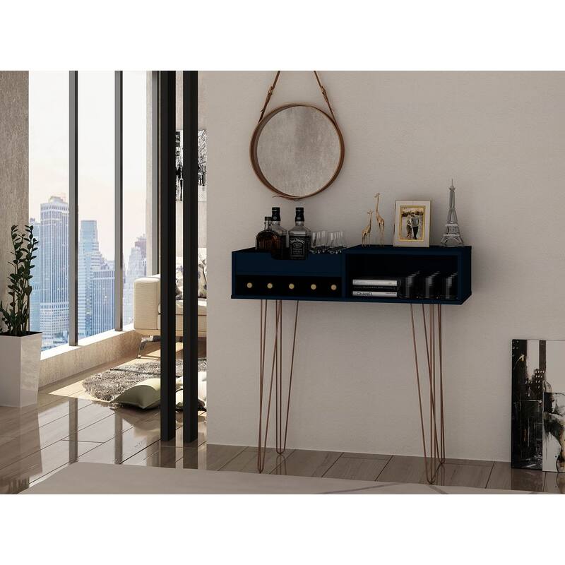 Manhattan Comfort Rockefeller 39.37 Entryway Console with 3 Compartments