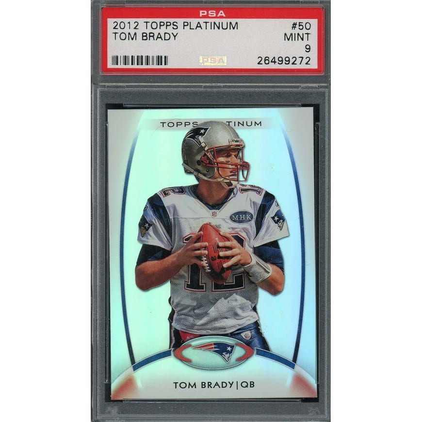 Tom Brady 2012 Topps Platinum Football Card #50 Graded PSA 9 - 8'6" x 11'6"