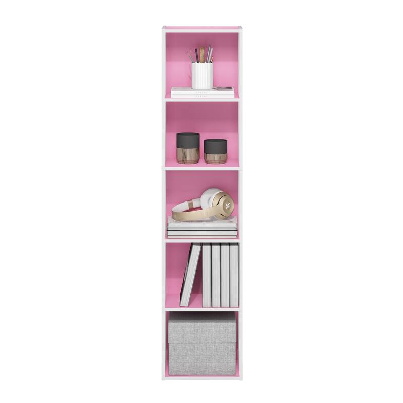 Furinno Pasir 5-Tier Open Shelf Bookcase