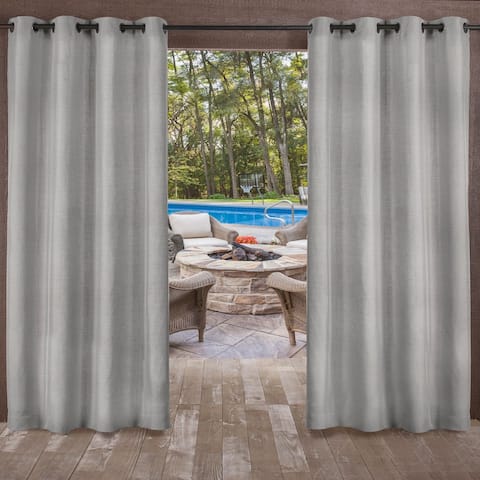 ATI Home Biscayne Indoor/Outdoor Grommet Top Curtain Panel Pair