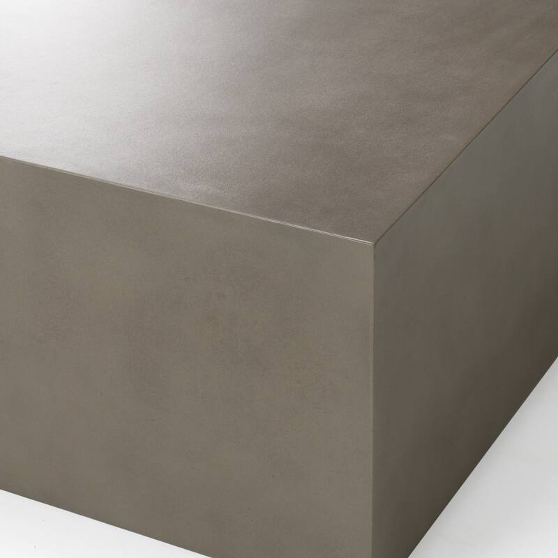 Modrest Fresno Modern Grey Concrete Coffee Table