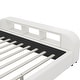 preview thumbnail 6 of 8, Queen Size Upholstered Platform Bed with Multimedia Nightstand & Storage Shelves Storage Bed Frame for Kids Teens Adults, White