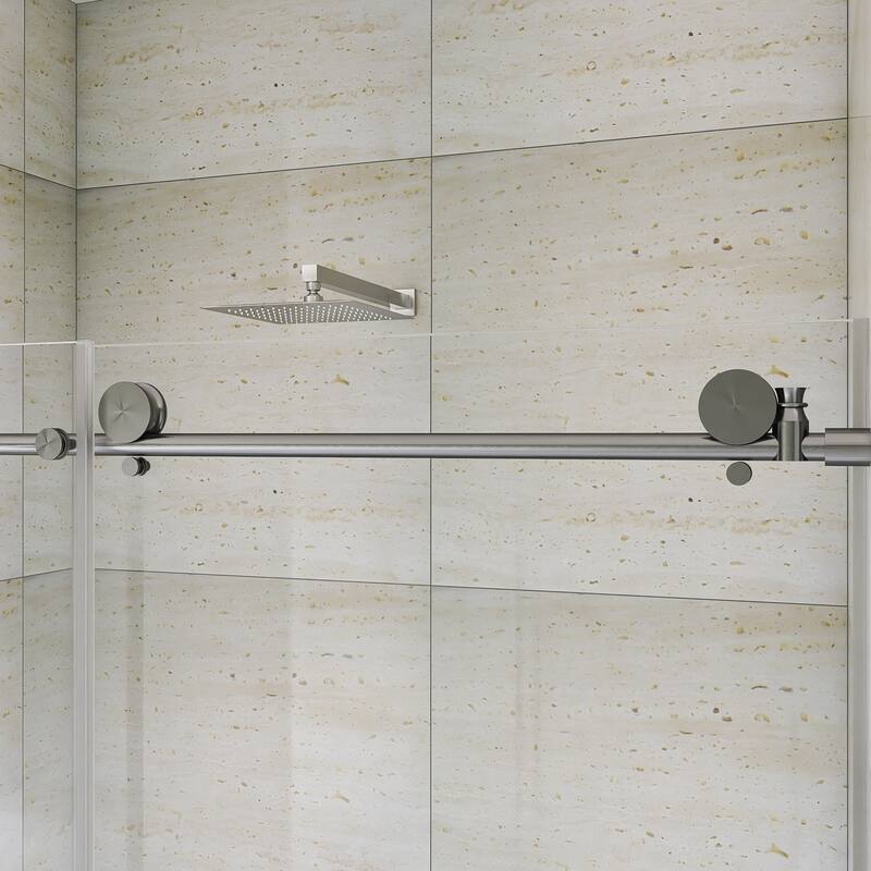 60" x 76" Sliding Frameless Shower Door - 60'' x 0.31'' x 76''