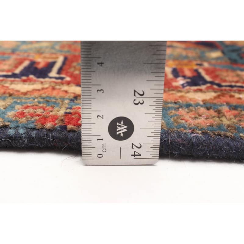 ECARPETGALLERY Hand-knotted Antalya Vintage Dark Navy Wool Rug - 3'7 x 6'9