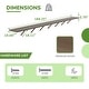 preview thumbnail 28 of 39, VEIKOUS Wooden Greenhouse Shelves, Heavy-Duty Storage Shelving for Wooden Greenhouses, 5 Available Sizes