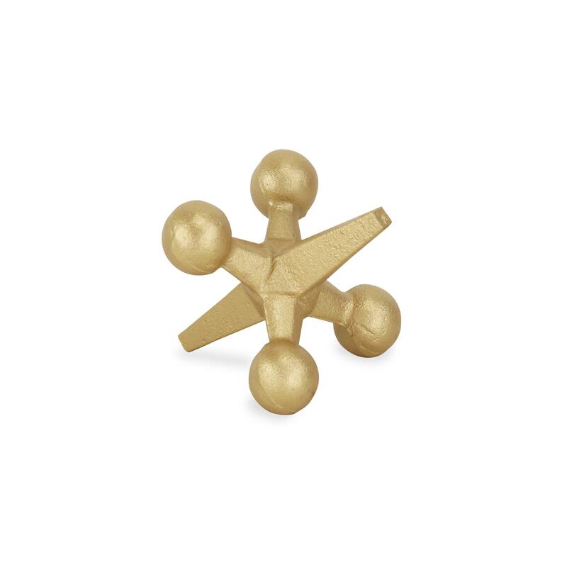 Black Cast Iron Large Jack Décor - Small - Gold