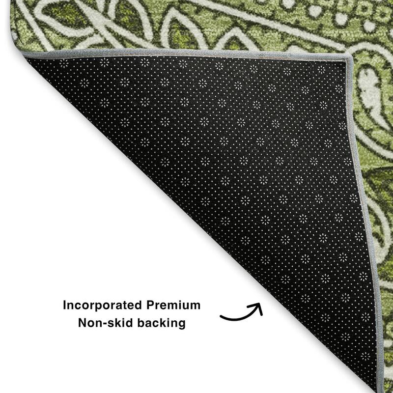 Premium Washable Super Soft Traditional Paisley Mayfield Rug