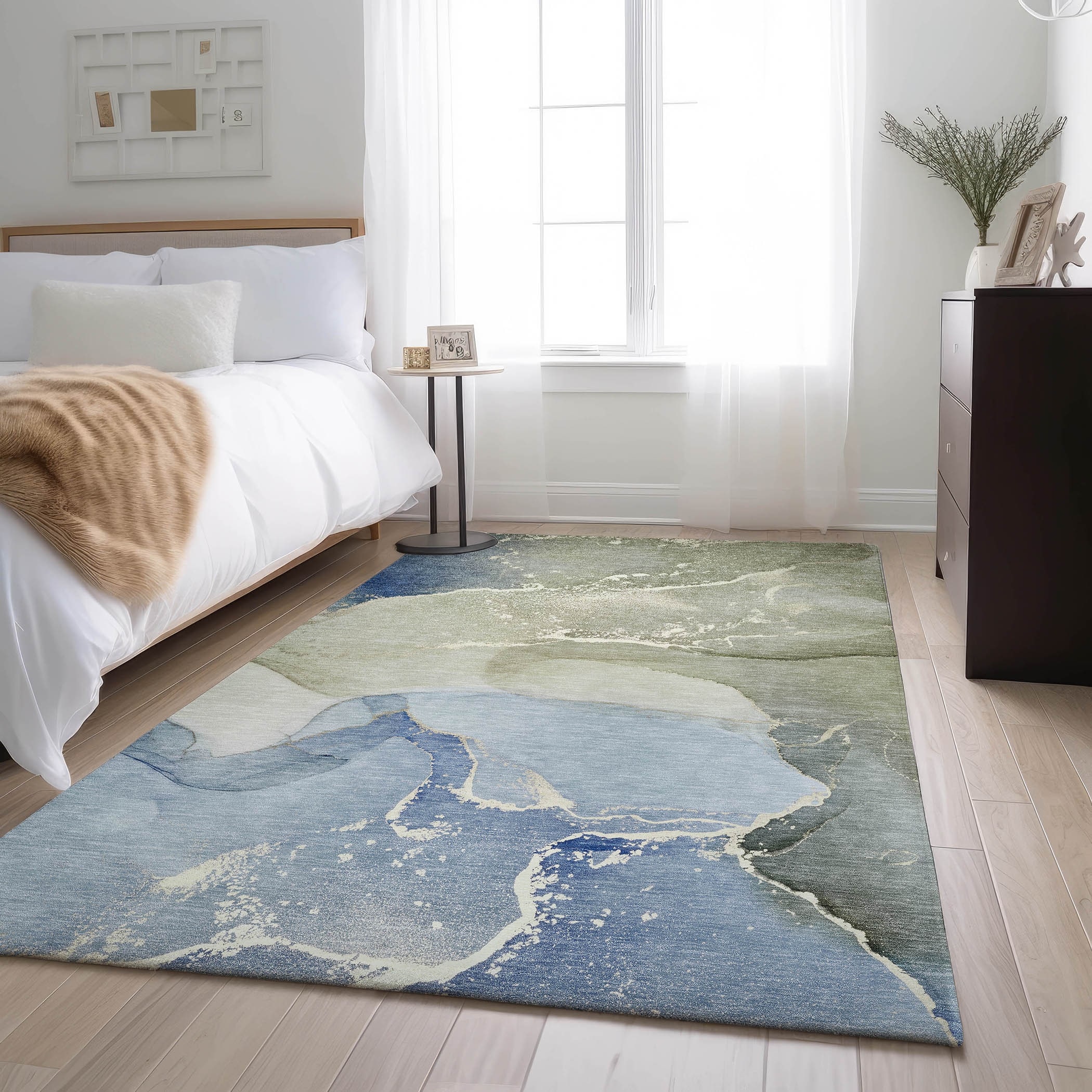 Premium Washable Super Soft Abstract Flow Contemporary Mayfield Rug