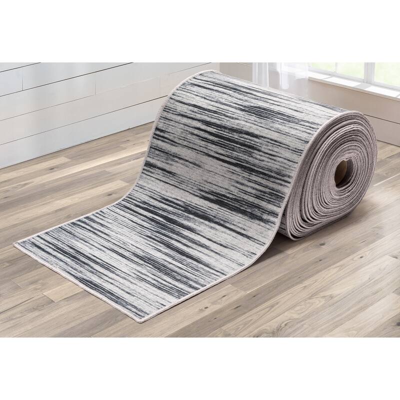 Custom Size Runner Apollo Holden Modern Abstract Stripes Hallway Rug