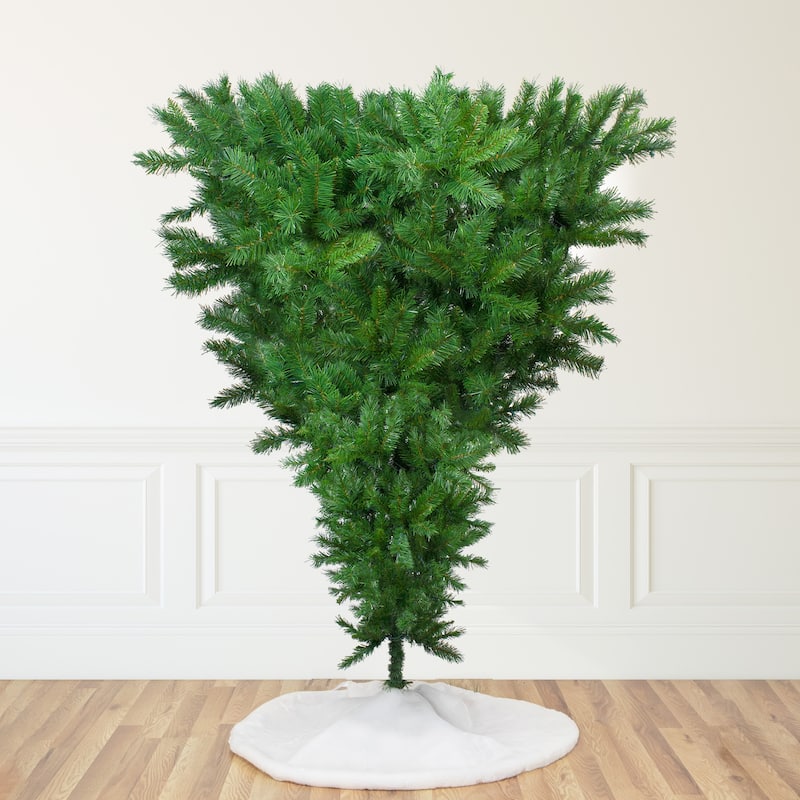 9' Sugar Pine Artificial Upside Down Christmas Tree - Unlit - 9 Foot