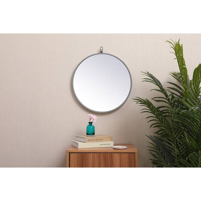 Elegant Lighting Eternity 18" Diameter Circular Beveled Metal Framed