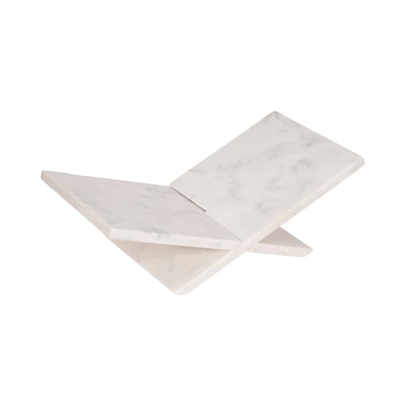 Decorative Travertine Book Stand - 18"