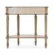preview thumbnail 8 of 8, Mozart 31.5 in. W Demilune Wood Hand Painted 1 Drawer Console Table with Lower Open Shelf