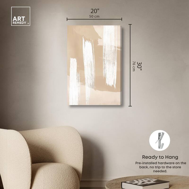 Gestural Grains I Canvas by Art Remedy, Gallery Wrapped