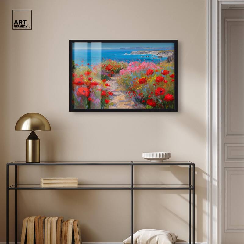 Ocean View Bloom I Shadowbox by Art Remedy