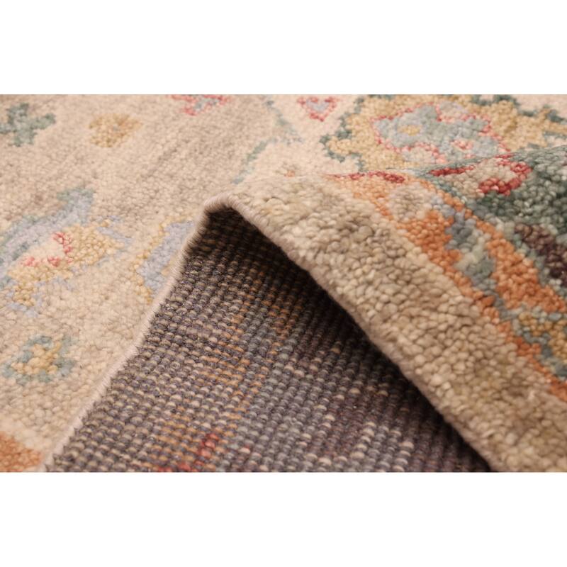 ECARPETGALLERY Hand-knotted Jules Serapi Light Khaki Wool Rug - 7'10 x 9'11