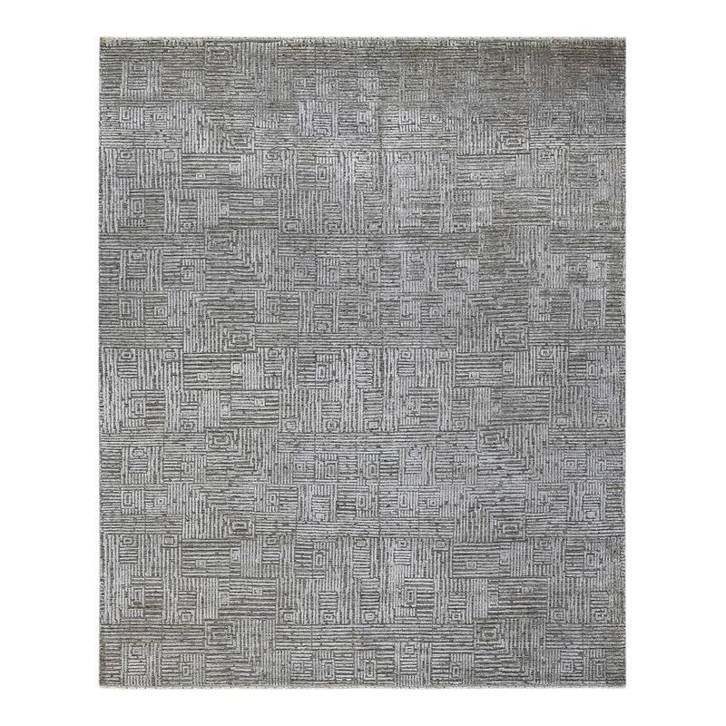 Quartz Desoto Modern & Contemporary Geometric Hand-Knotted Area Rug
