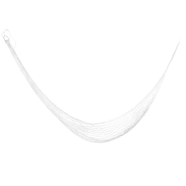 Outdoor Camping Nylon Nest Swing Sleeping Bed Portable Hanging Hammock White