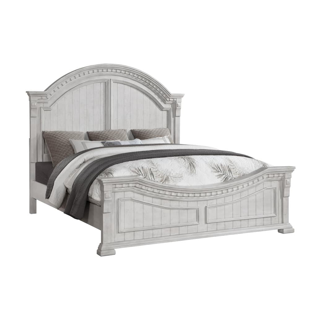Faith Timeless Transitional Bed Elegant Headboard and Durable Design