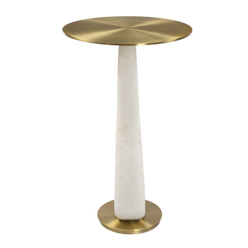 Uttermost Sonia Modern Brass Accent Table - 14.00" W x 23.25" H x 14.00" D