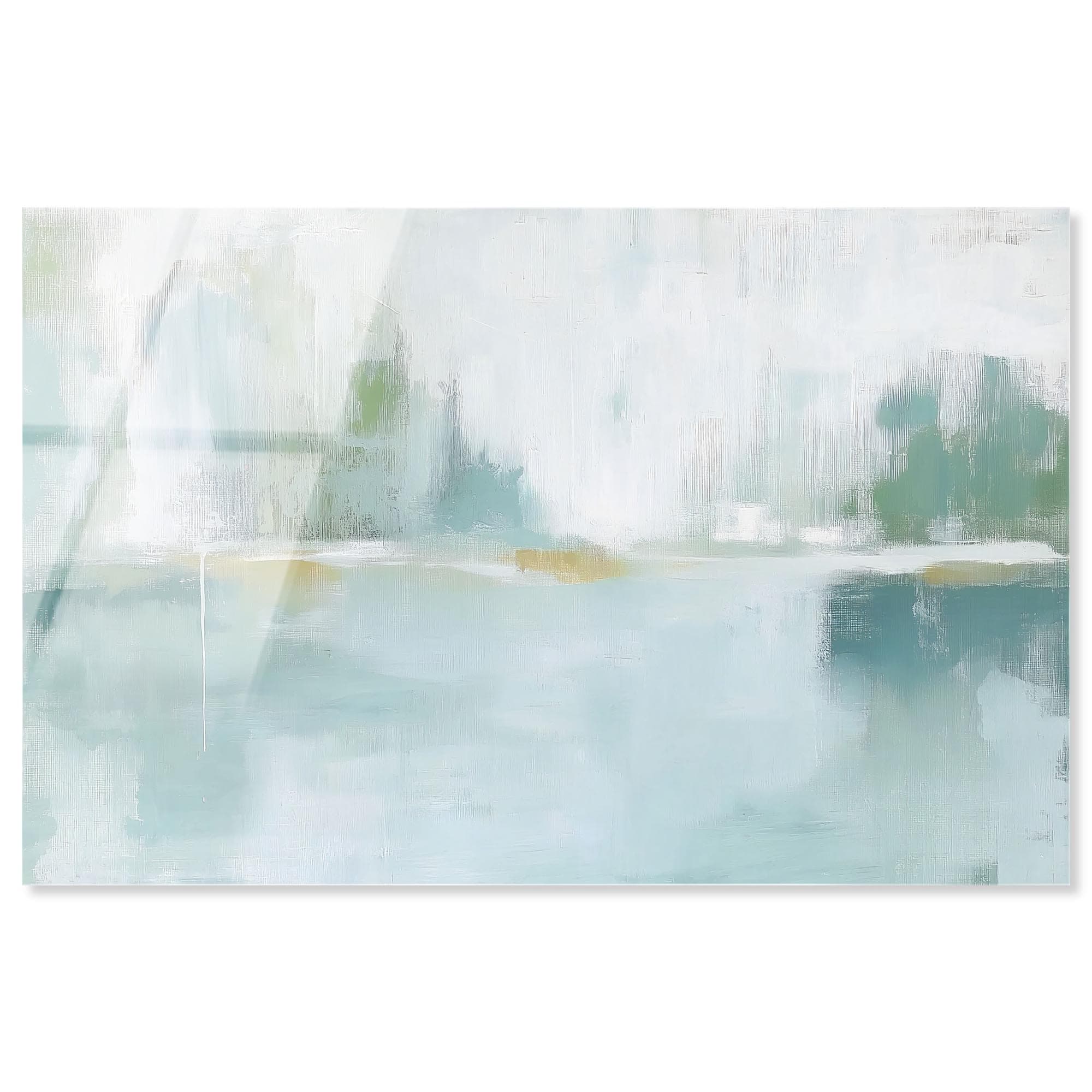 Mirrored Aqua Dream I Frameless Acrylic Glass Wall Art by Art Remedy