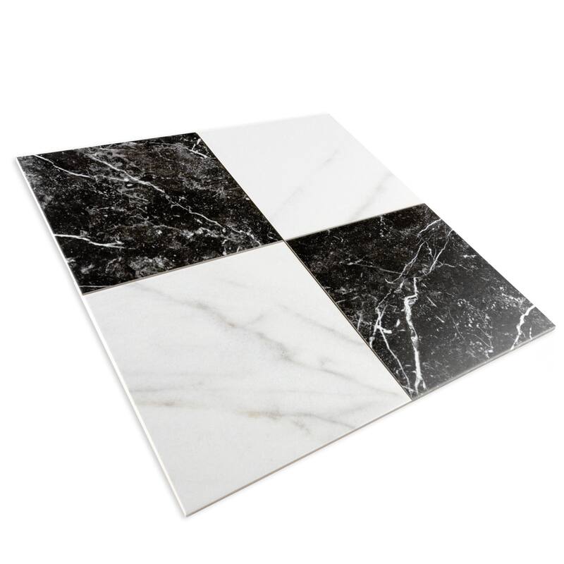 Merola Tile Merzoni Checker Ruzzini 17-7/8" x 17-7/8" Porcelain Floor and Wall Tile