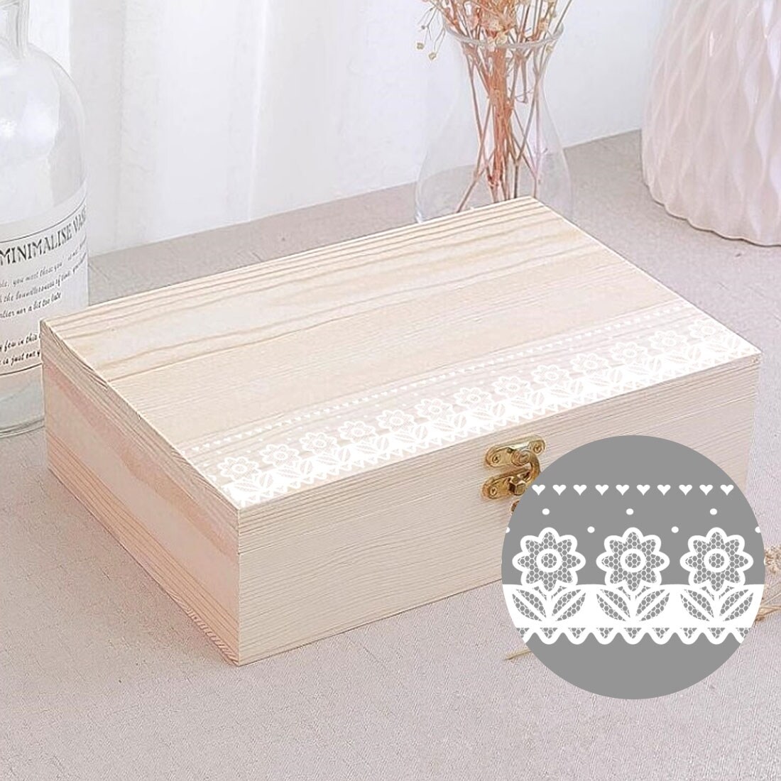 Shop Wall Paper Border Self Sticker Pvc Clear Sun Flower Pattern