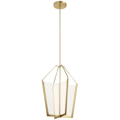 Kichler Calters 28.5 inch LED Foyer Pendant with Champagne Gold Finish